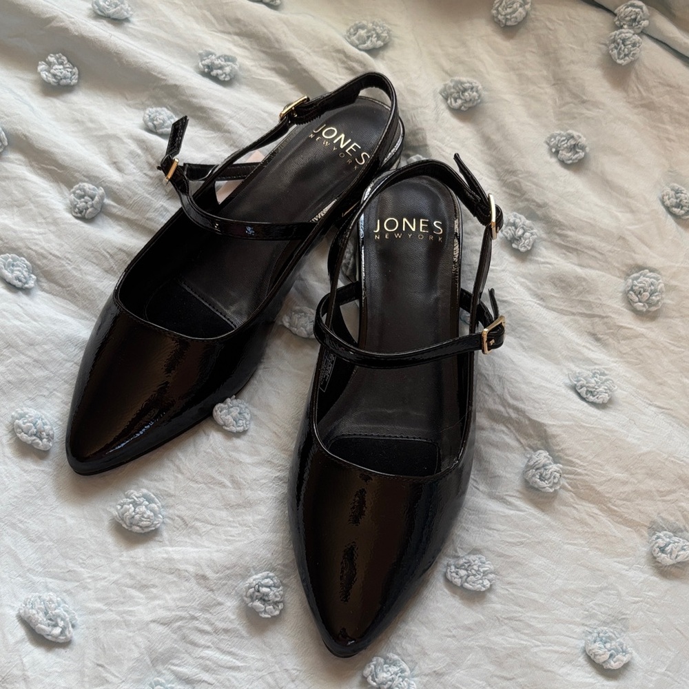 Jones New York Black Patent Heels